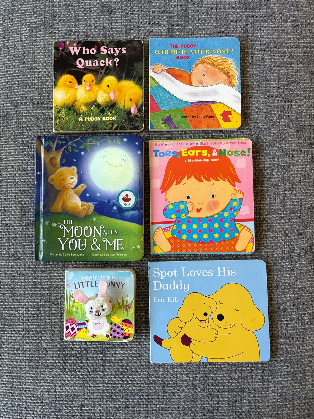Bundle of 6 Baby Board Interactive Learning Books